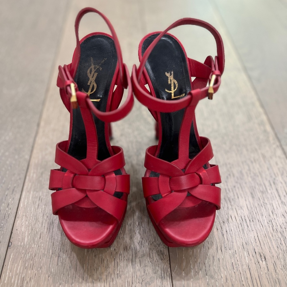 YSL TRIBUTE PLATFORM SANDALS